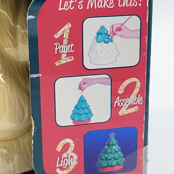 Christmas Tree Painting Kit Tulip DIY LED Lights New - Picture 3 of 10